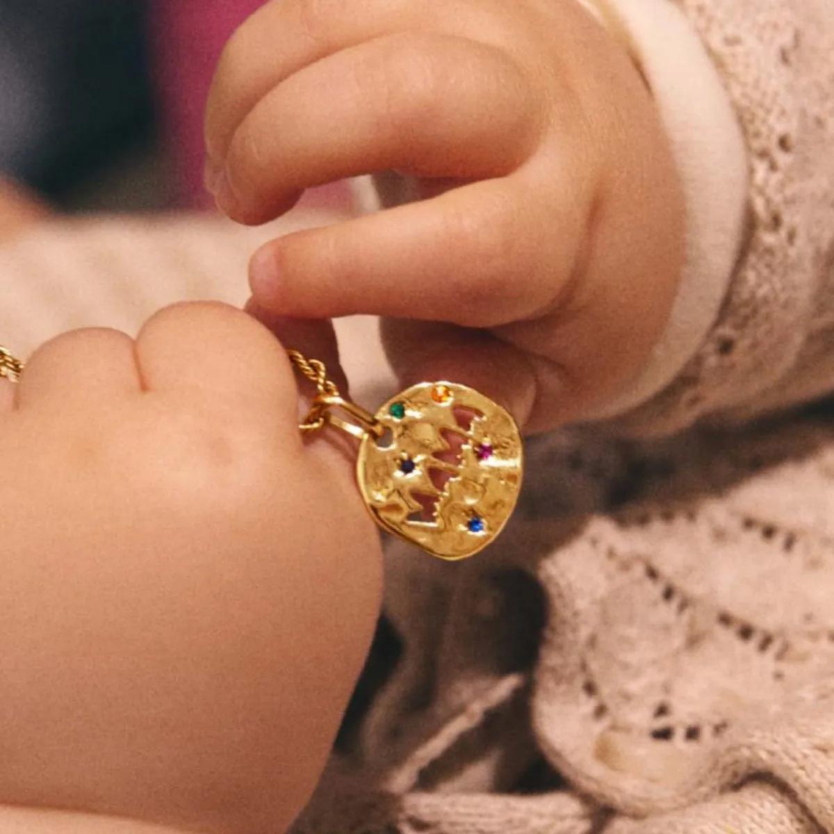 Collier pendentif MAMA pour maman grand-mère, pendentif tarot d'ange gardien rond irrégulier en acie
