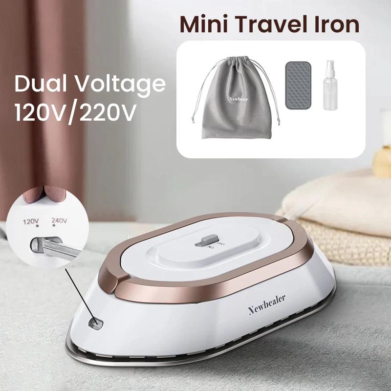 Mini fer à repasser de voyage 120V/220V, léger, sec, 30S, presse à chaud, sans vapeur, pour vêtement
