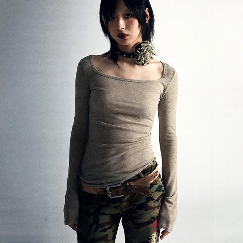 Karrcat-T-shirt Punk Irrégulier Gothique Y2k, Streetwear, Esthétique Grunge avec Espèce Y-Vintage, T