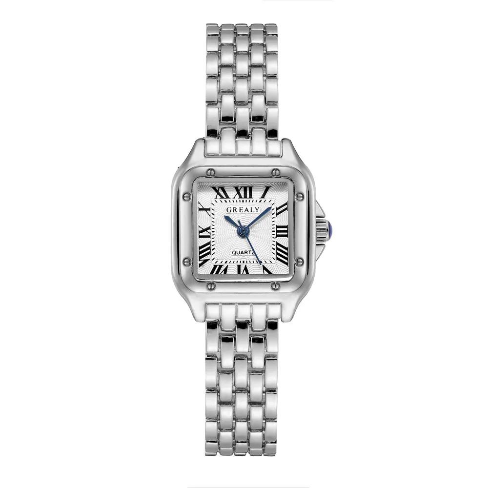 Montres de luxe en strass pour femmes, montre-bracelet à Quartz carrée, Simple, horloge pour dames