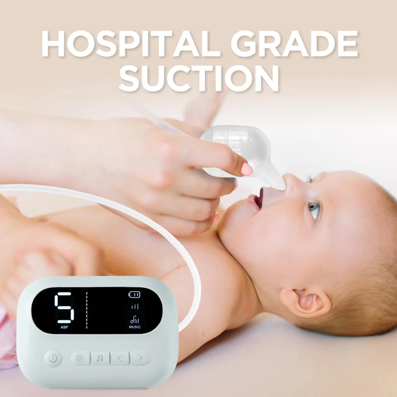 Aspirateur nasal électrique aste pour bébé, nettoyeur antarctique avec musique intégrée et veilleuse