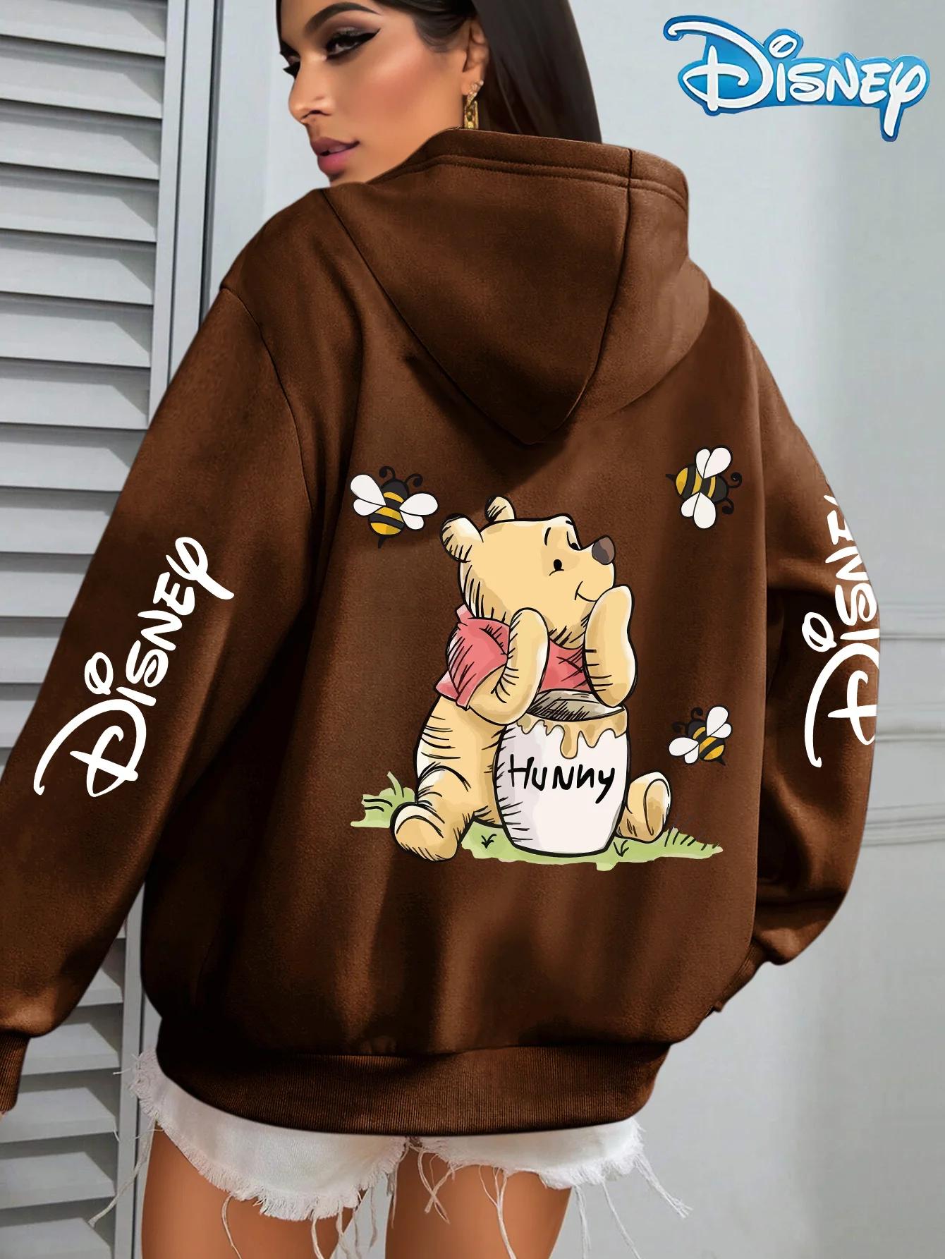 Disney - Sweat à capuche Winnie l'ourson mangeur de miel