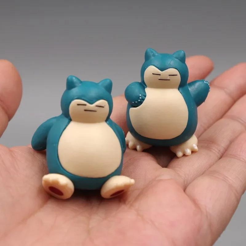 Mini figurine ronflex 1.8-3cm, 5 pièces/lot, Micro décoration de gâteau paysager, ornements Kawaii