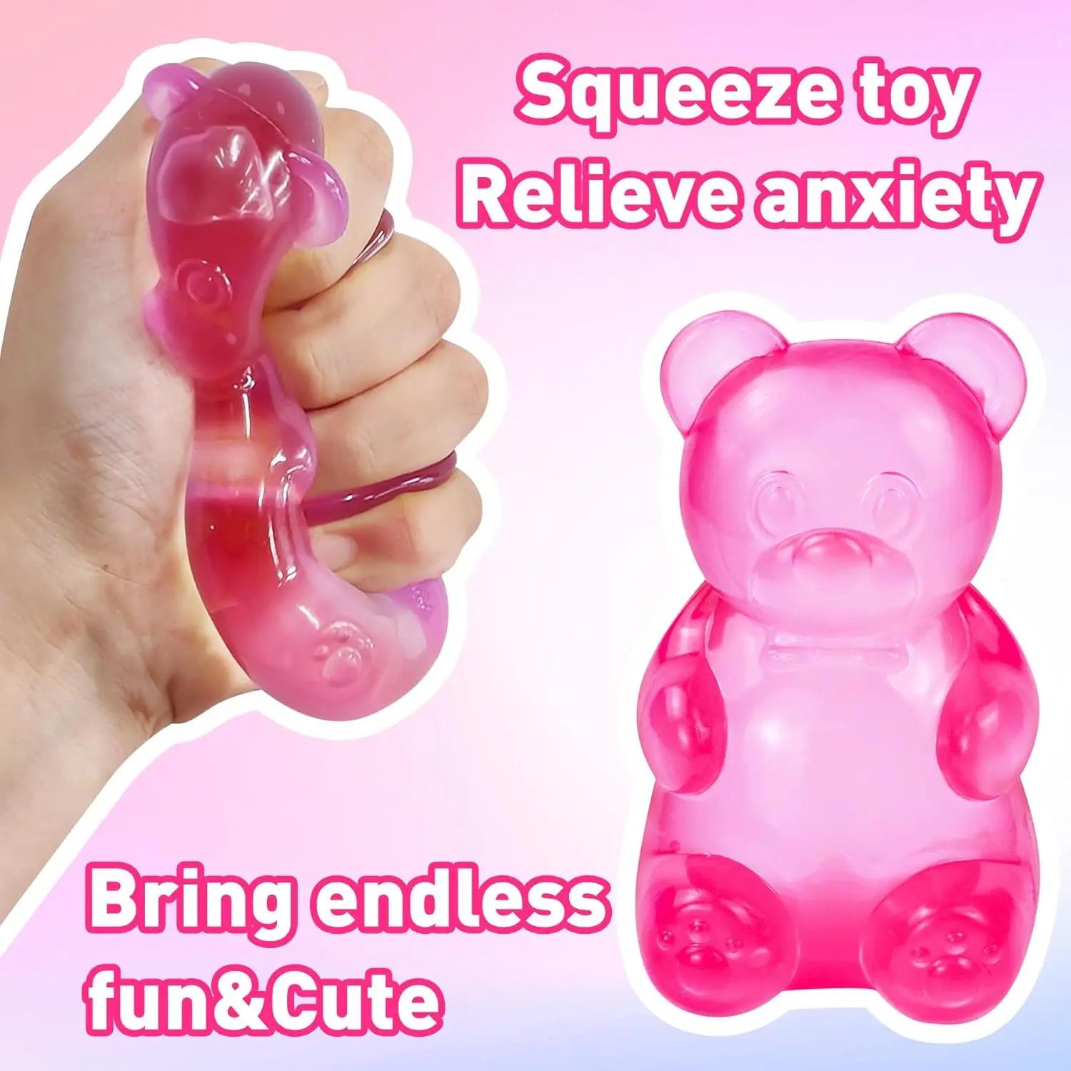 Balle anti-stress Little Bear Maltose à presser, jouet anti-stress, outil anti-stress musical à pres