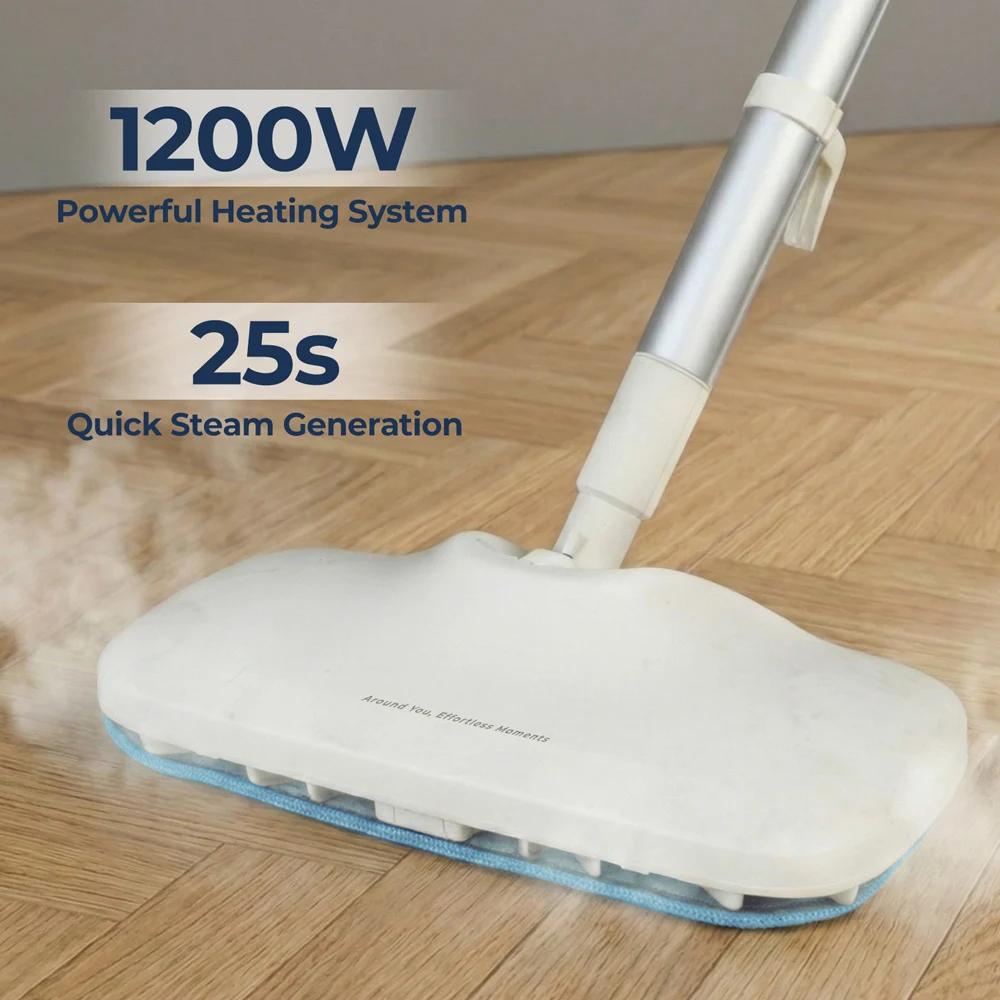 Nettoyeur vapeur 1200W portable/sur pied avec 3 barres 135 °