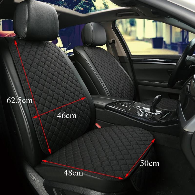 Housse de protection universelle pour siège de voiture, en lin, avant, arrière, été, tapis de coussin, berline, Suv, pick-up, accessoires d'intérieur de voiture