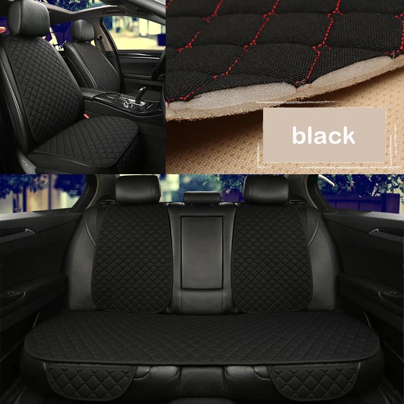 Housse de protection universelle pour siège de voiture, en lin, avant, arrière, été, tapis de coussin, berline, Suv, pick-up, accessoires d'intérieur de voiture