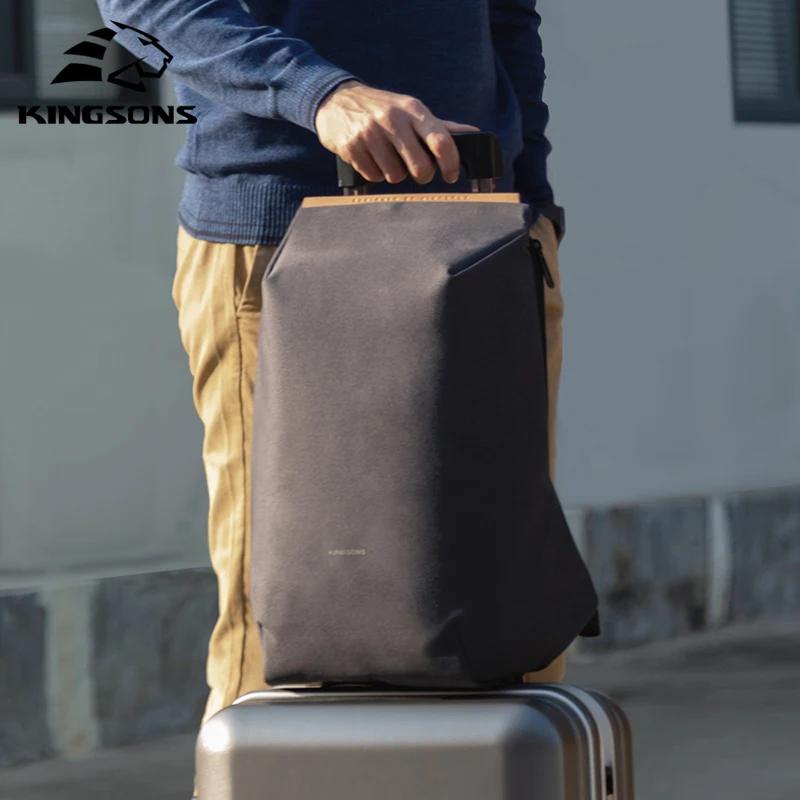 Kingsons 2025 nouveau USB charge sac à dos pour ordinateur portable 15.6 pouces sac d'ordinateur