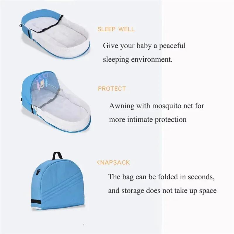 Lit de bébé pratique pliant Anti pression berceau