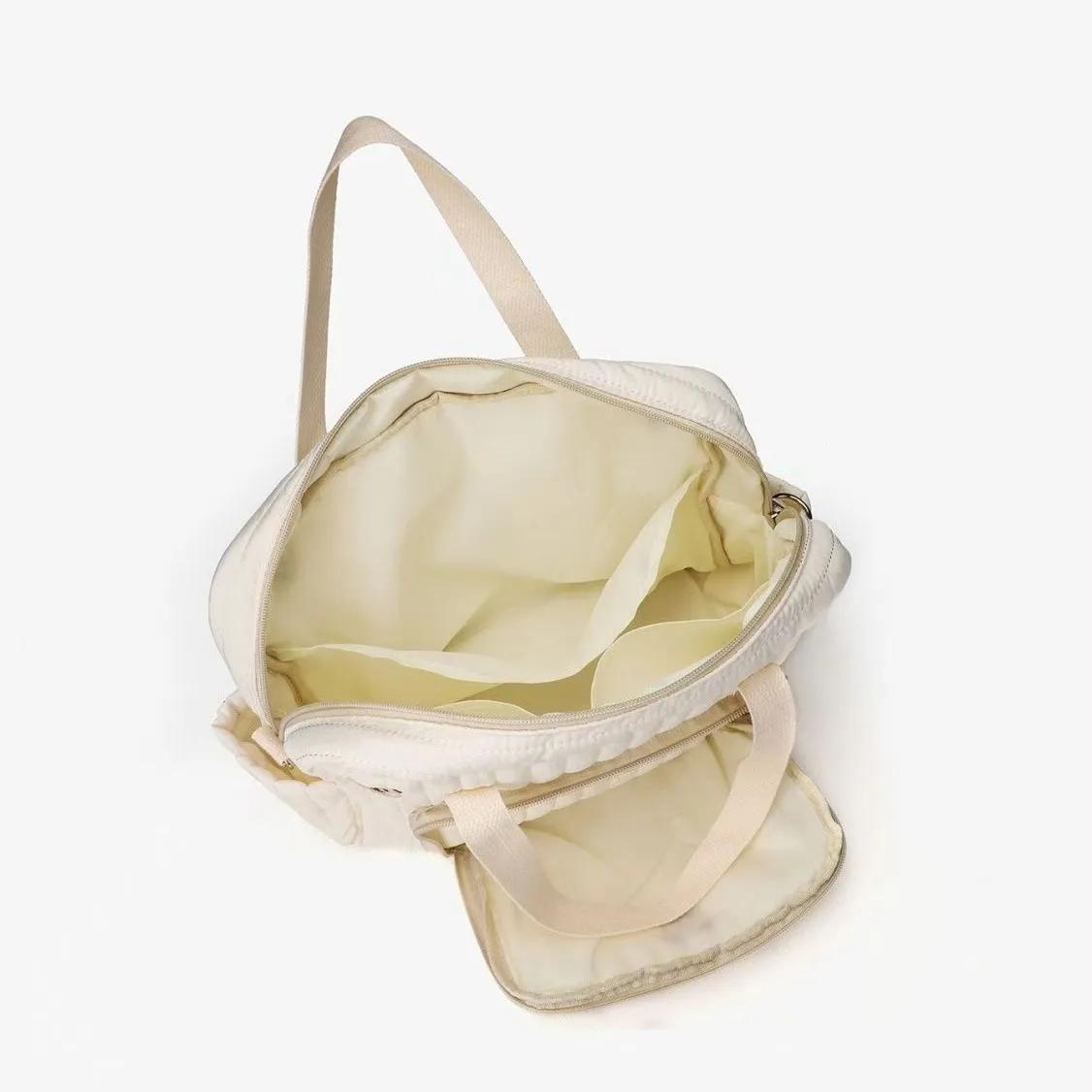 Sac à couches brodé Nylon avec clip poussette - Chic ours et tulipe pour voyage