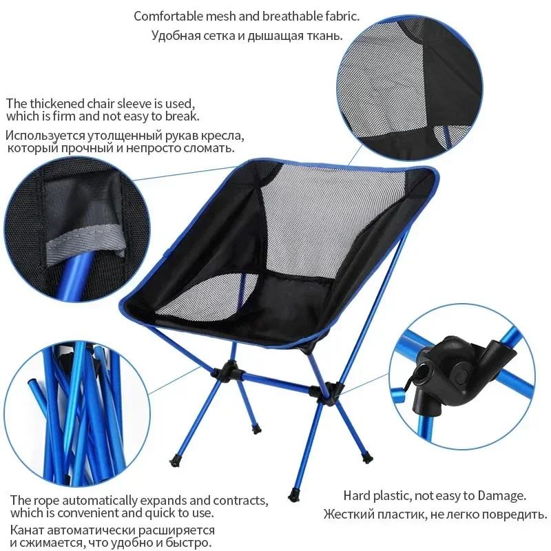 Chaise pliante portative extérieure chaises de plage pour barbecue voyage