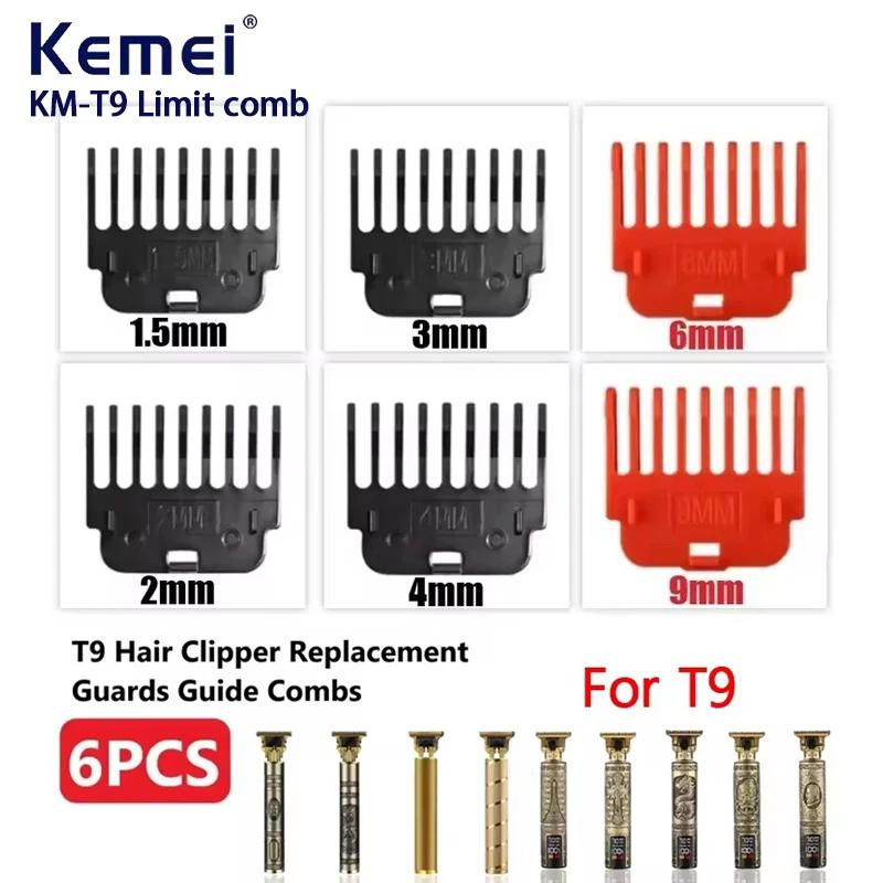 6 pièces T9 tondeuse à cheveux gardes Guide peignes