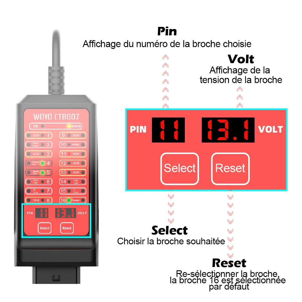 WOYO CTB007 OBD2 diagnostic pour voiture