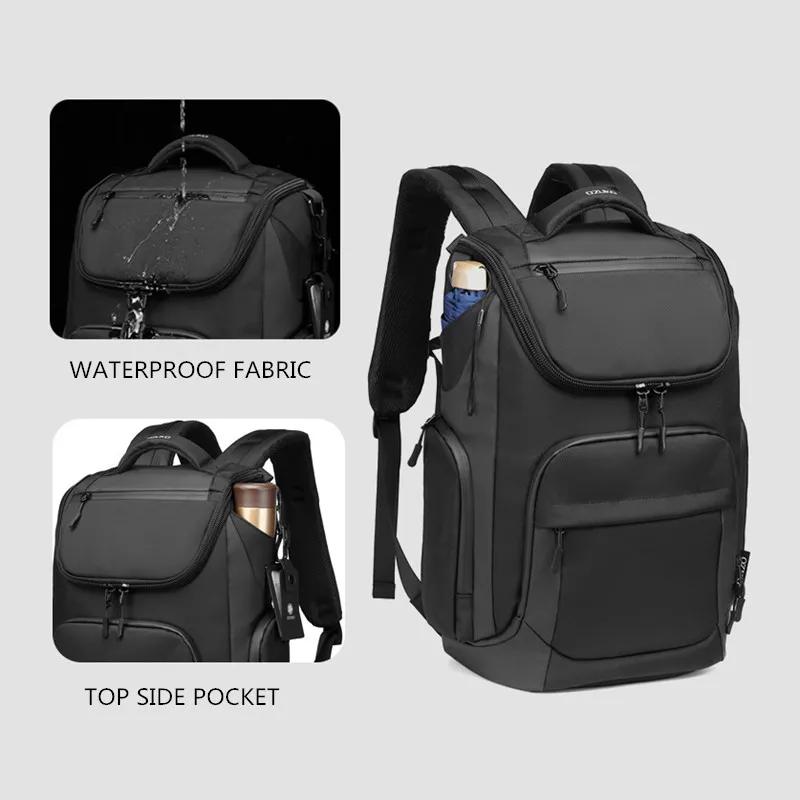 OZUKO 46x17x30 cabine Mochila grande capacité sacs à dos étanches 15.6 sac à dos pour ordinateur portable voyage affaire