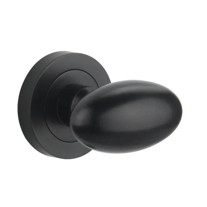 Poignée de porte naren forme d'oeuf sans corps de serrure, alliage de zinc, super belle, quincaillerie pour la maison, 4 couleurs