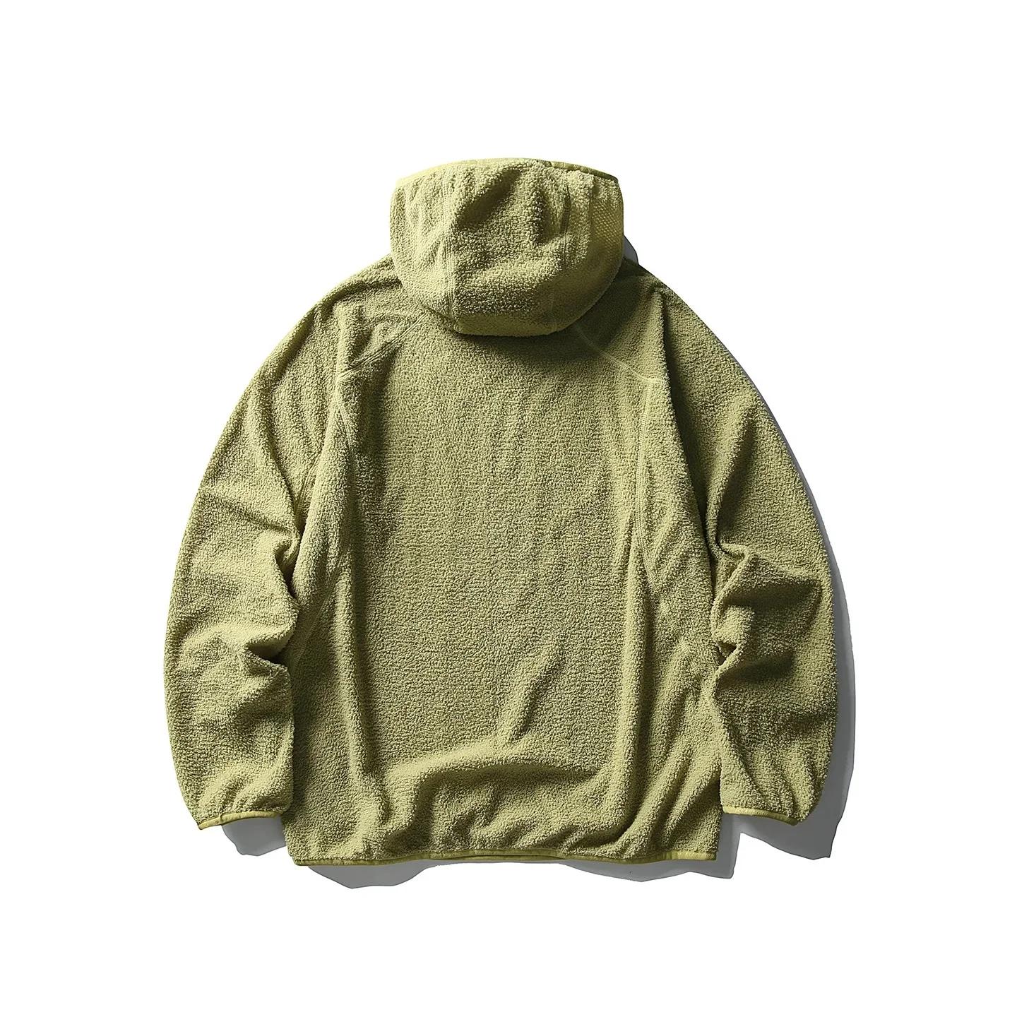 Chemise unisexe légère à capuche en velours nuage à séchage rapide pour les sports de plein air