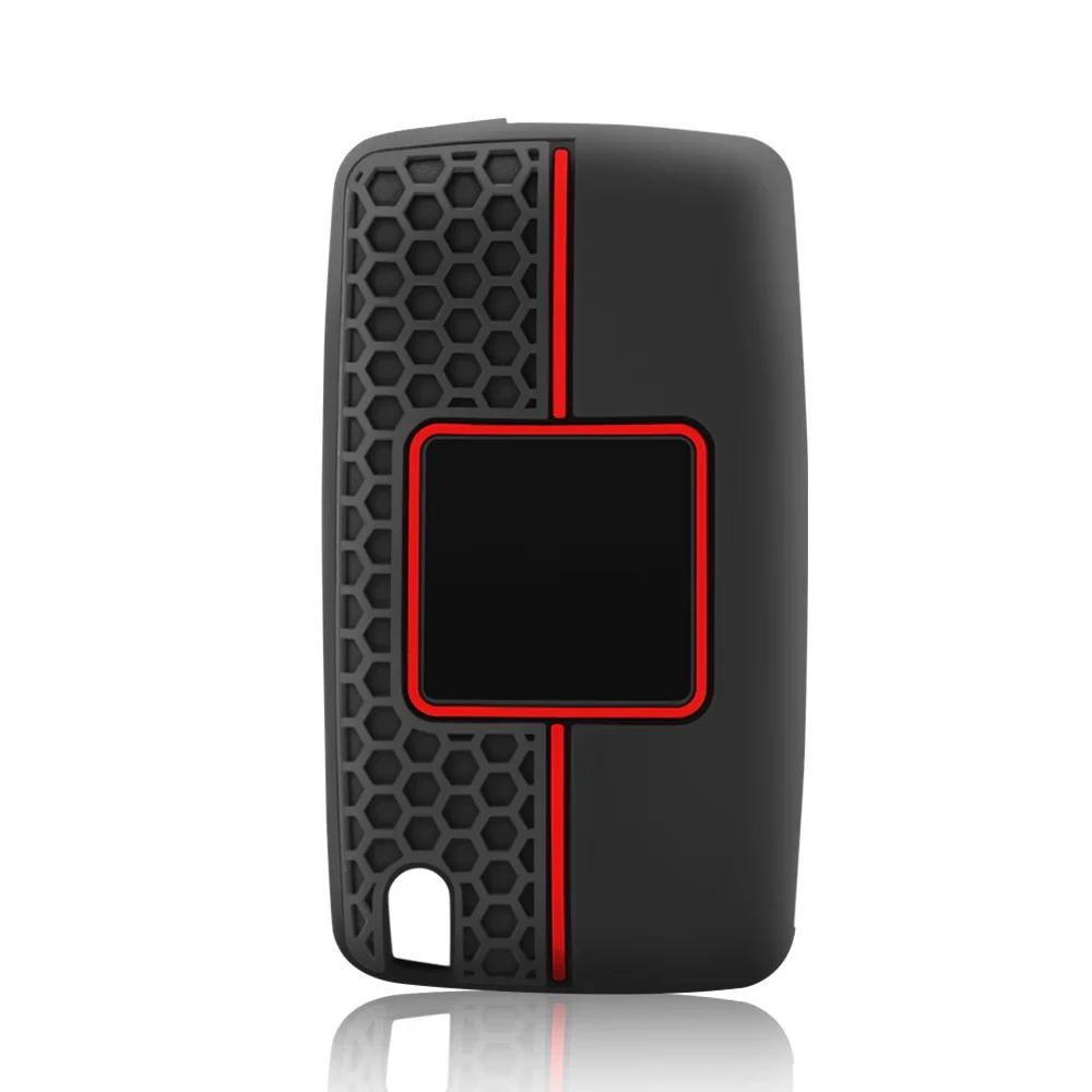 Housse de clé de voiture en Silicone, pour citroën C5 X7 C4 Picasso Cactus Berlingo C3 Xsara C6 C8 C5, étui de Protection pliable exclusif à 3 boutons
