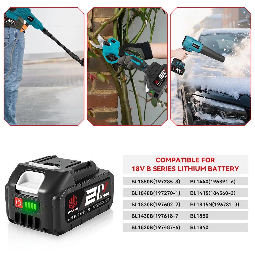 ONEVAN 21V batterie au Lithium 928VF 29900mAh 588VF 22900mAh indicateur de capacité Rechargeable pour Makita 18V batteri