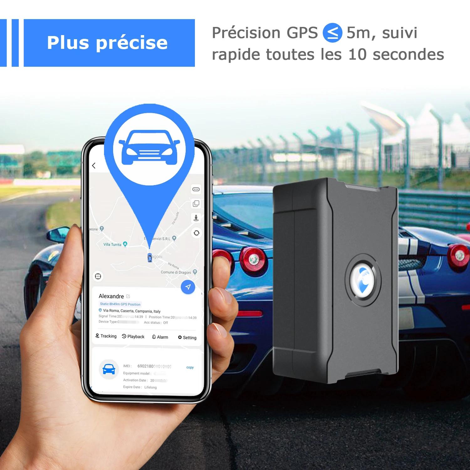 Traqueur GPS de précision de 5 m antivol de véhicule de suivi à distance pour le bétail de moto de camion de voiture ave