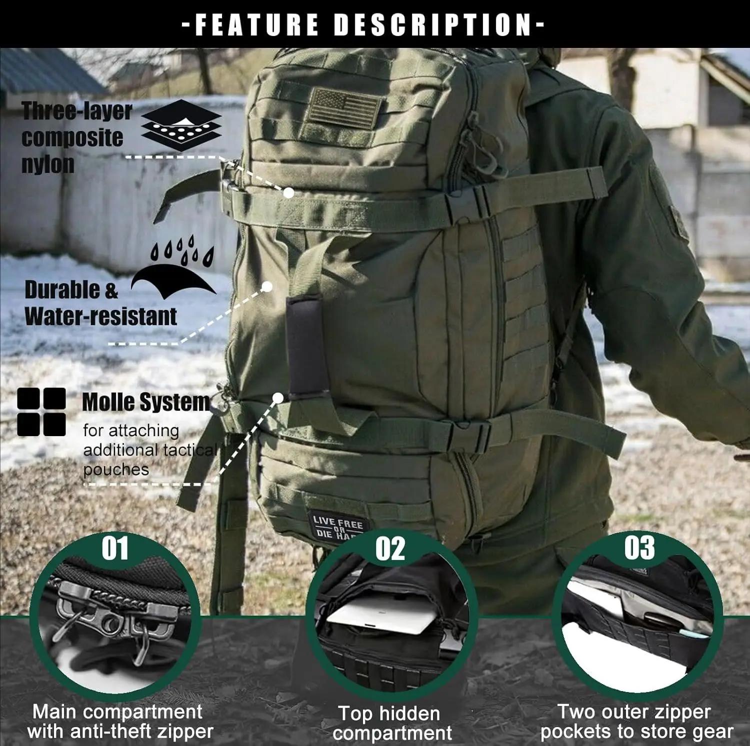 30L 45L 80L sac polochon de voyage sac à dos tactique militaire avec sangle réglable sac de week-end pour hommes femmes 