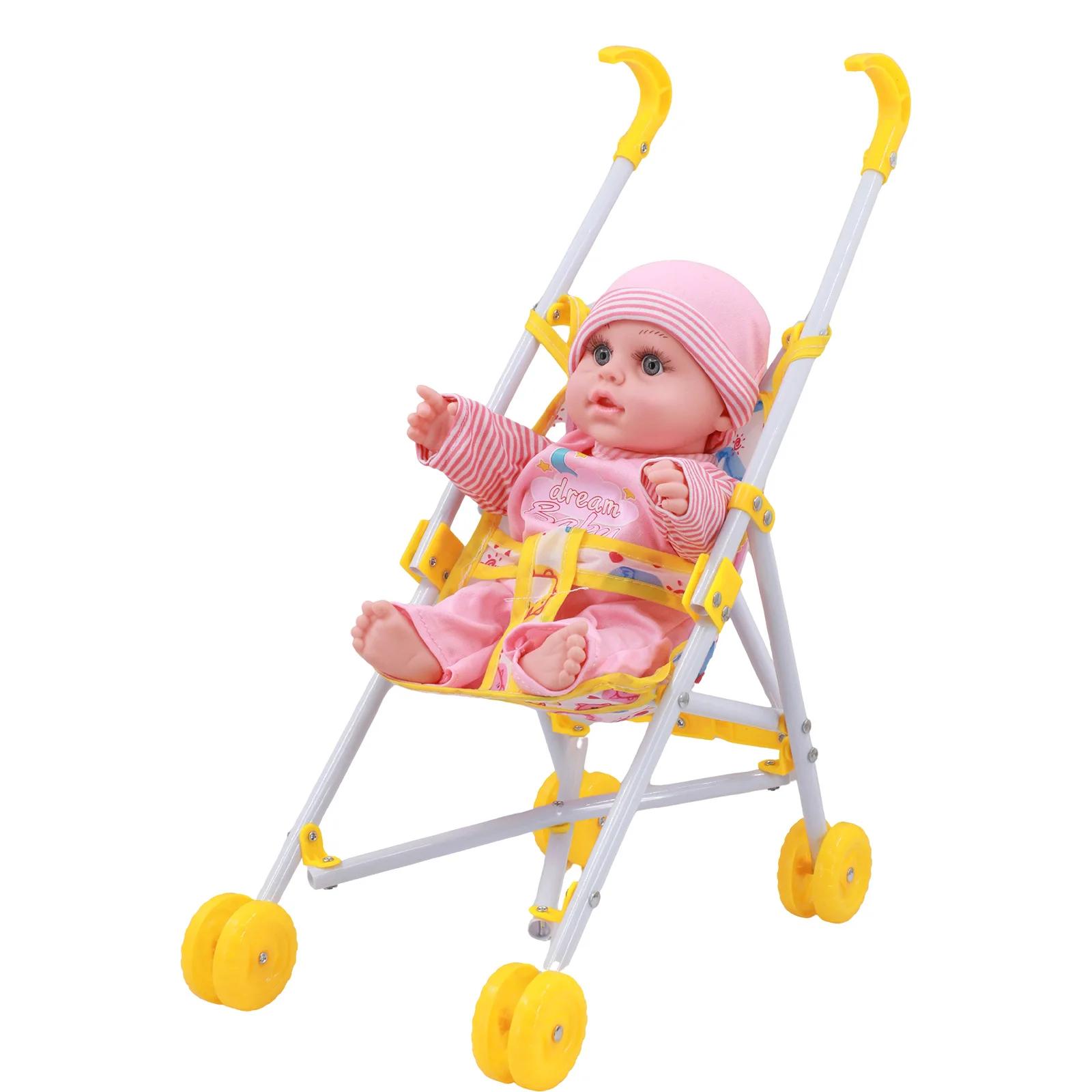 Jouet de poussette de poupée, adapté aux enfants âgés de 3 ans et plus, convient aux poupées de 11 à 15 pouces, cadeau de vacances parfait, cadeau de Noël, B