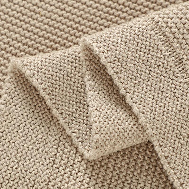 Couverture multifonction bébé 100x80 cm coton solide - Toutes saisons et polyvalente