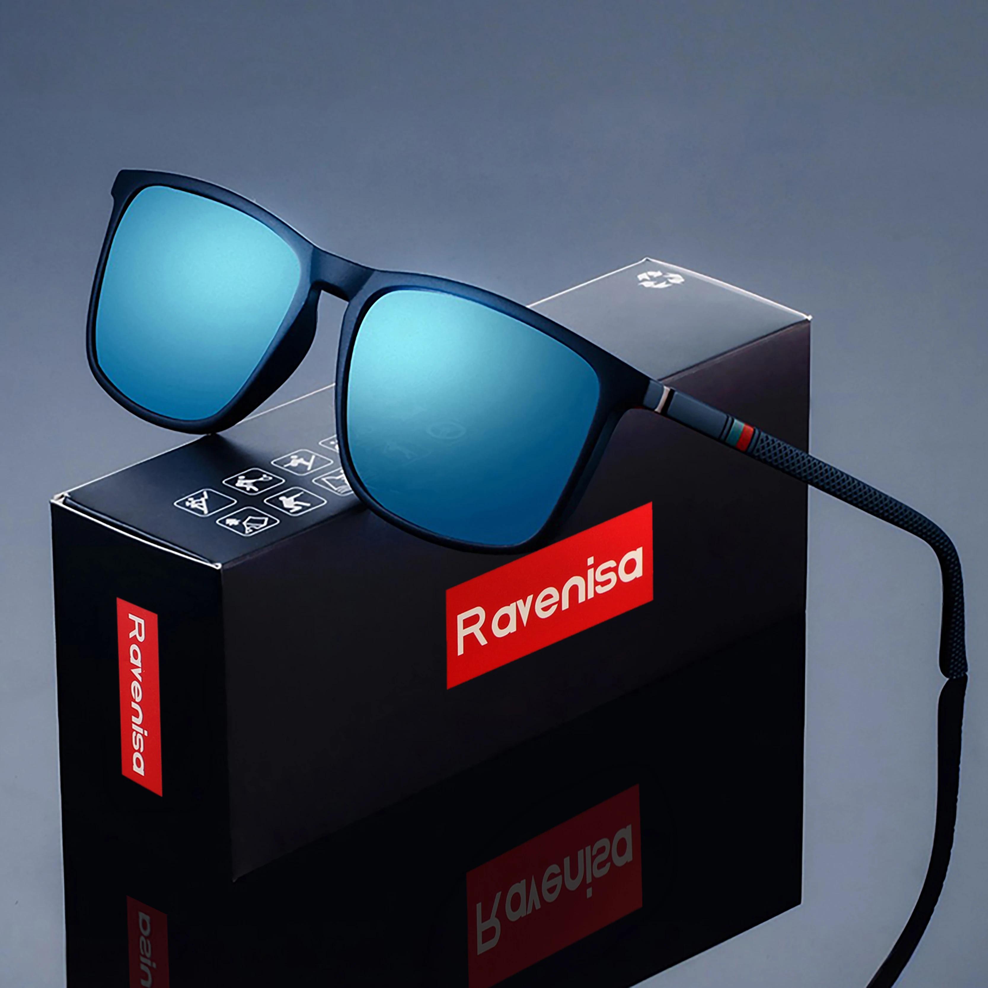 Lunettes de soleil polarisées carrées pour hommes