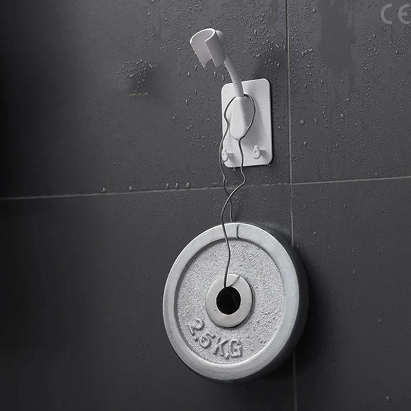 Un support de douche sans poinçonnage, siège suspendu à tête réglable, auvent Lotus de pluie pour enfants, mur fixe, cadeau domestique Portable