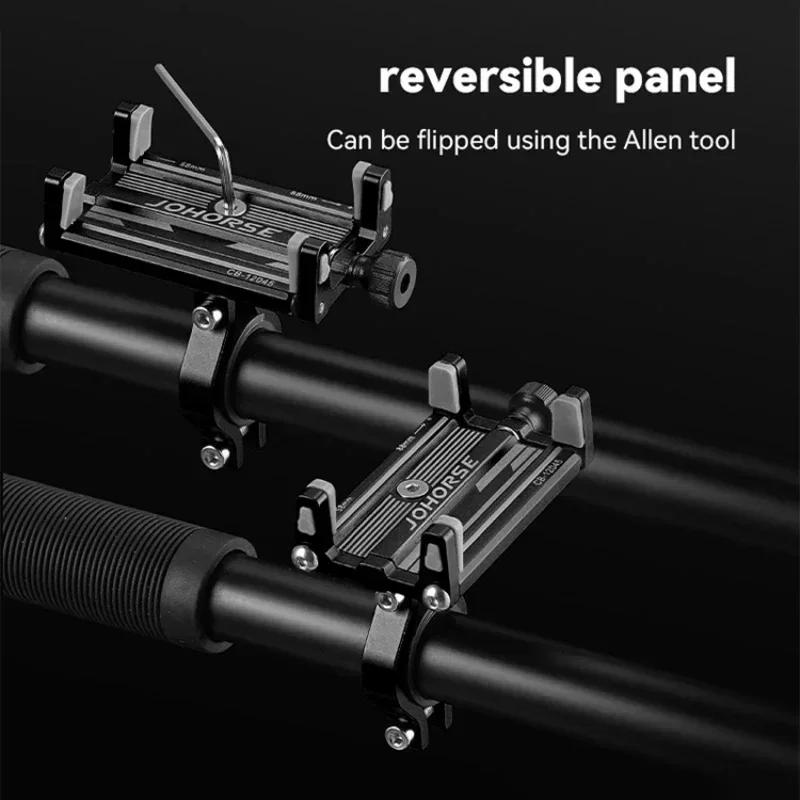 Support de téléphone pour moto et vélo électrique, en alliage d'aluminium CNC, quatre griffes