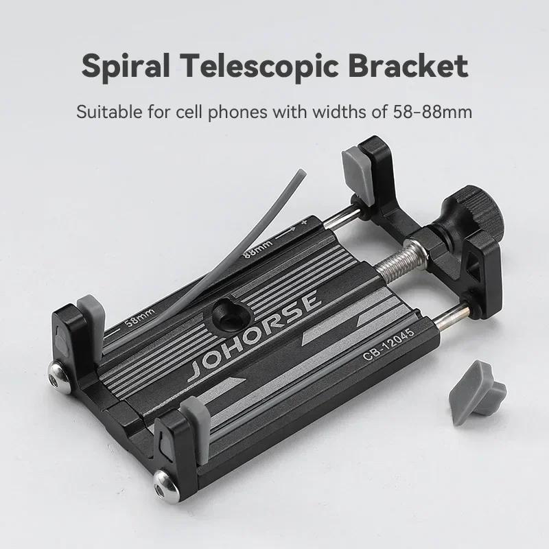 Support de téléphone pour moto et vélo électrique, en alliage d'aluminium CNC, quatre griffes