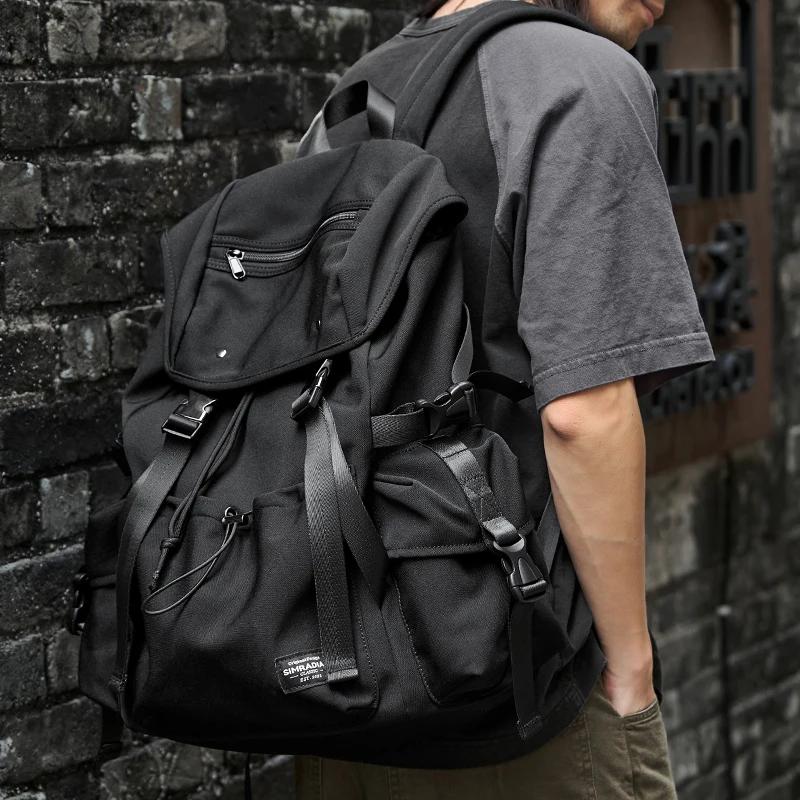 MOYYI sac à dos de voyage en plein air Oxford étanche écoliers mode tendance sac pour hommes Mochila Tactica 26L sport p