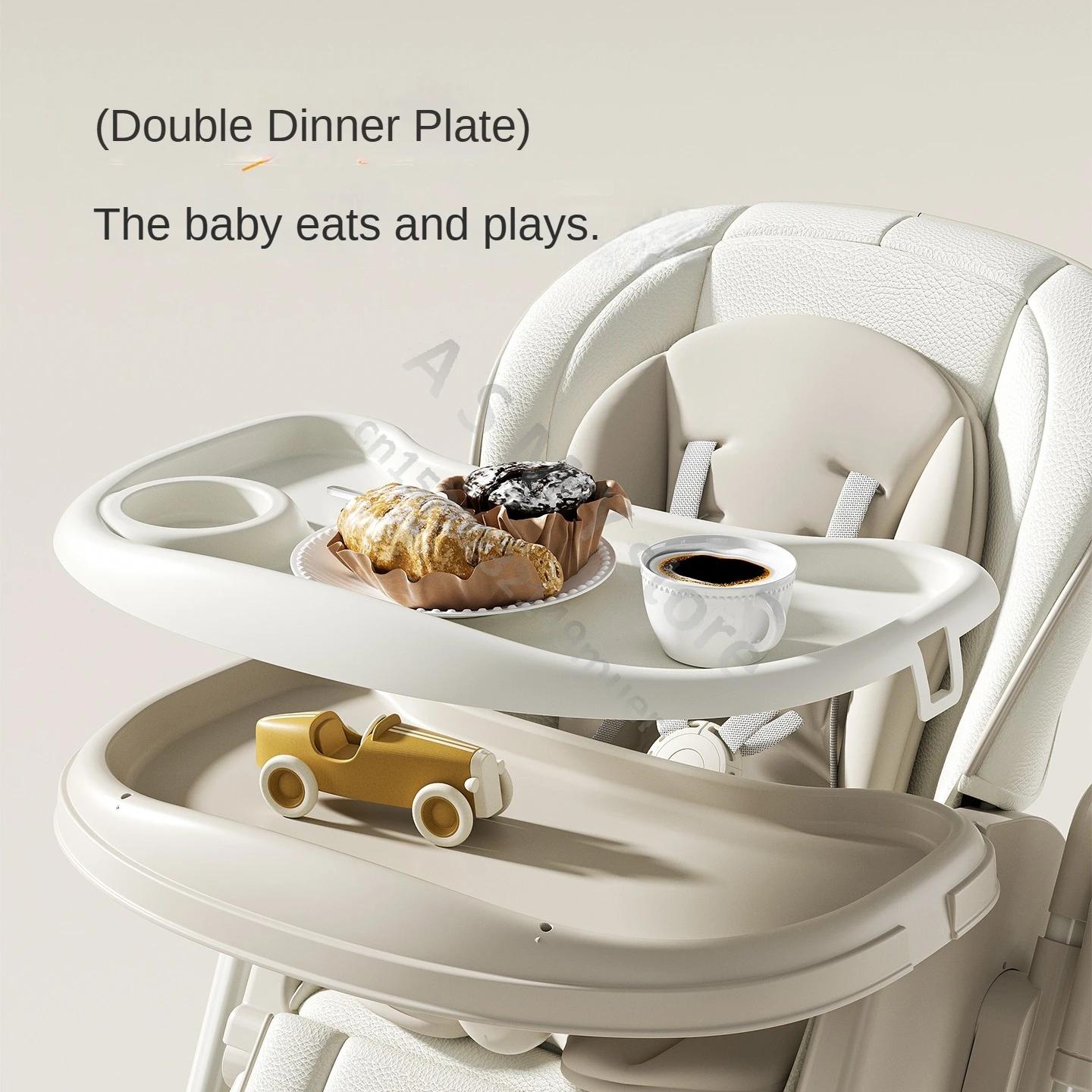 Chaise de salle à manger pour bébé, chaise à bascule électrique, chaise de table à manger pour enfants 2 en 1, usage domestique pour bébé, siège scolaire spécial de 0 à 6 ans