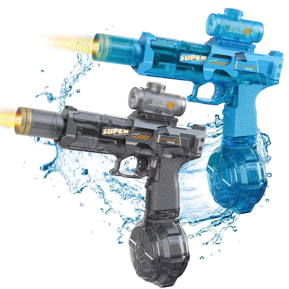 HUIQIBAO pistolet à eau à impulsion électrique capteur de flamme simulé lumière entièrement automatique combat jouet pis