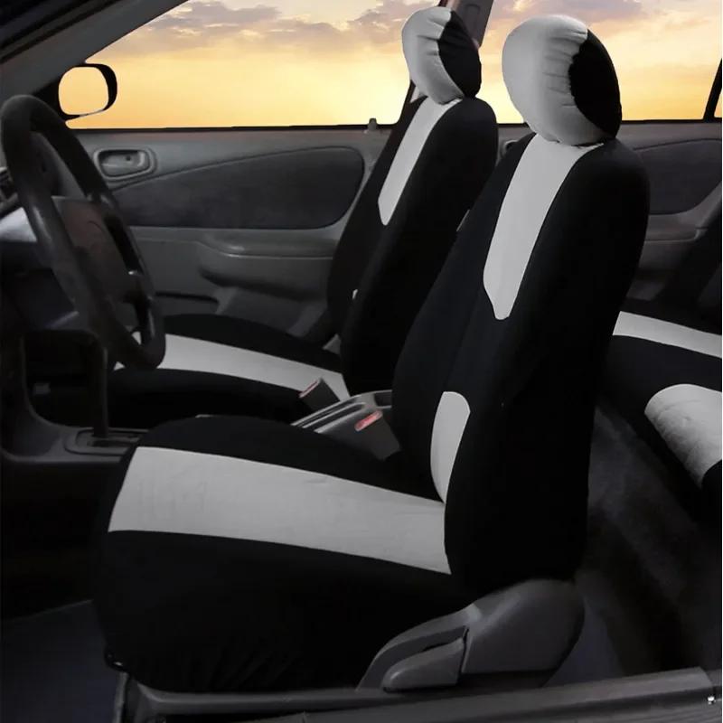 Ensemble complet de housses de siège de voiture, housse de protection de siège d'automobile, housses de siège de véhicule, accessoires de voiture universels, plusieurs couleurs