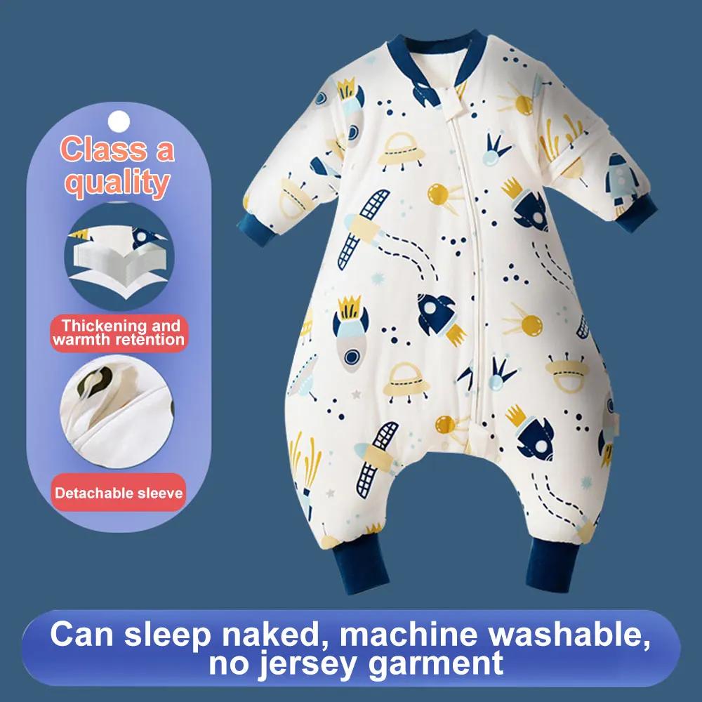 Sac de couchage bébé dessin animé - Pyjama quatre saisons en coton pour enfant en bas âge