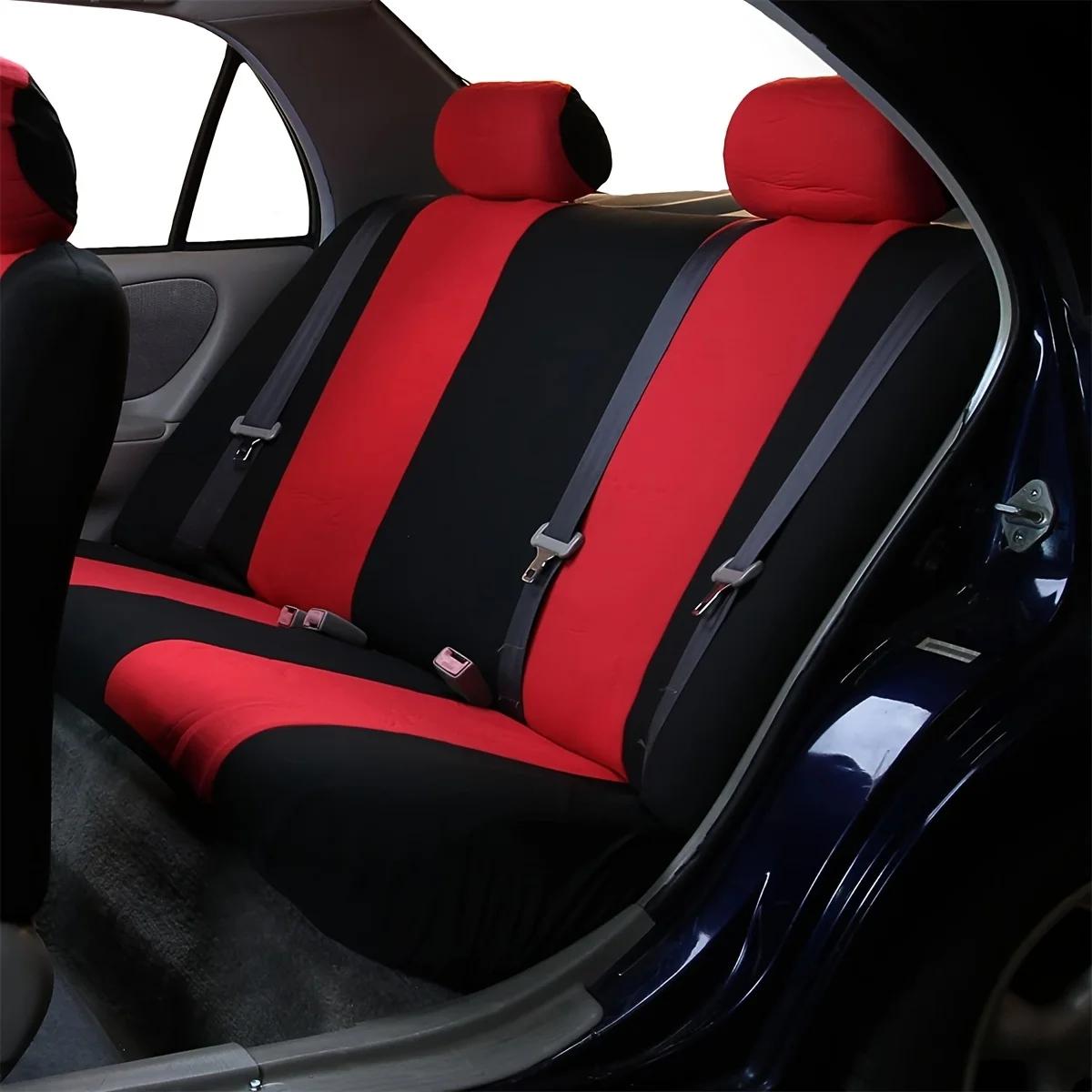 Housse de siège de voiture universelle 5 places avec coussin intérieur - adaptée aux voitures, camions et SUV - durable imperméable et facile à nettoyer