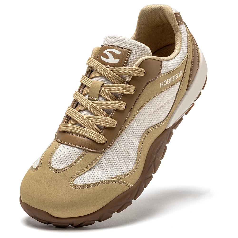 HOBIBEAR pieds nus chaussures de randonnée unisexe large largeur Trail course baskets zéro goutte en cuir artificiel rét