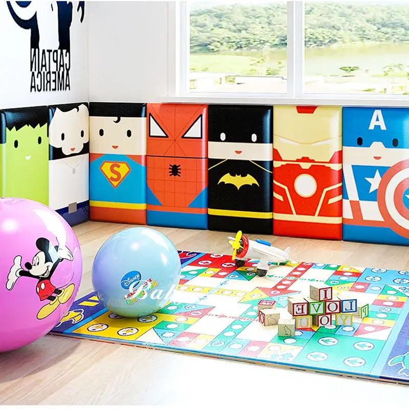 Tête De Lit garçon enfants chambre meubles décoration murale autocollant panneaux Anti-collision Cabecero Cama