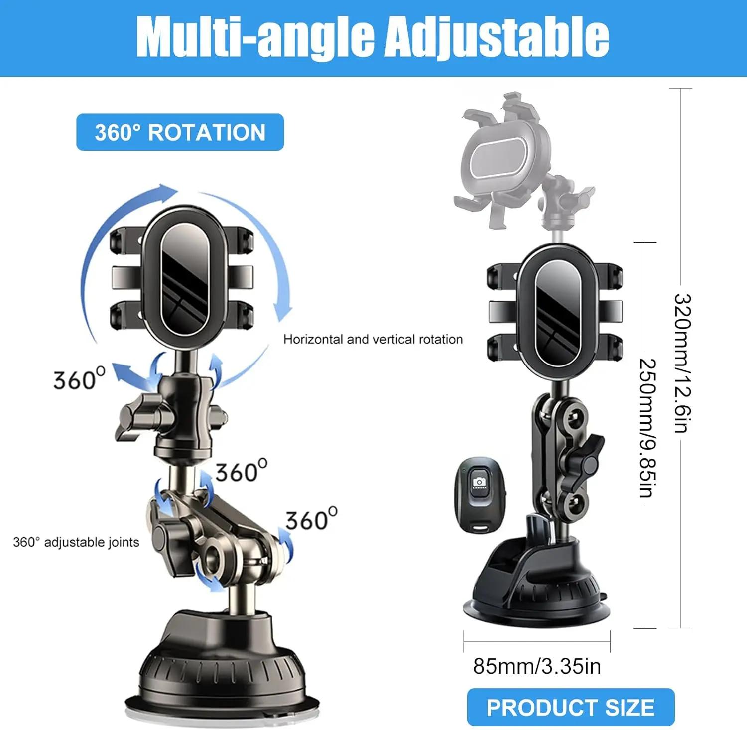 Support vidéo pour voiture - 360 ° Bras rotatif