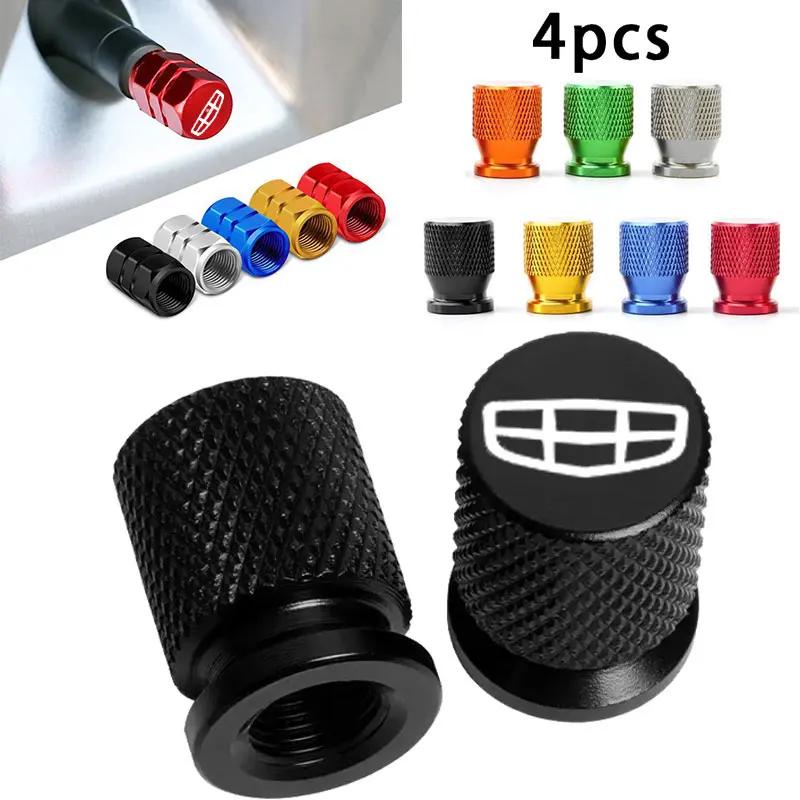 Pour Geely Atlas Boyue Borui Geometry Coolray GX3 LC Panda Emgrand Tugella Azkarra EC7 EC8 EX7 EC CK2 GE NL3 Bouchon de valve de pneu de voiture
