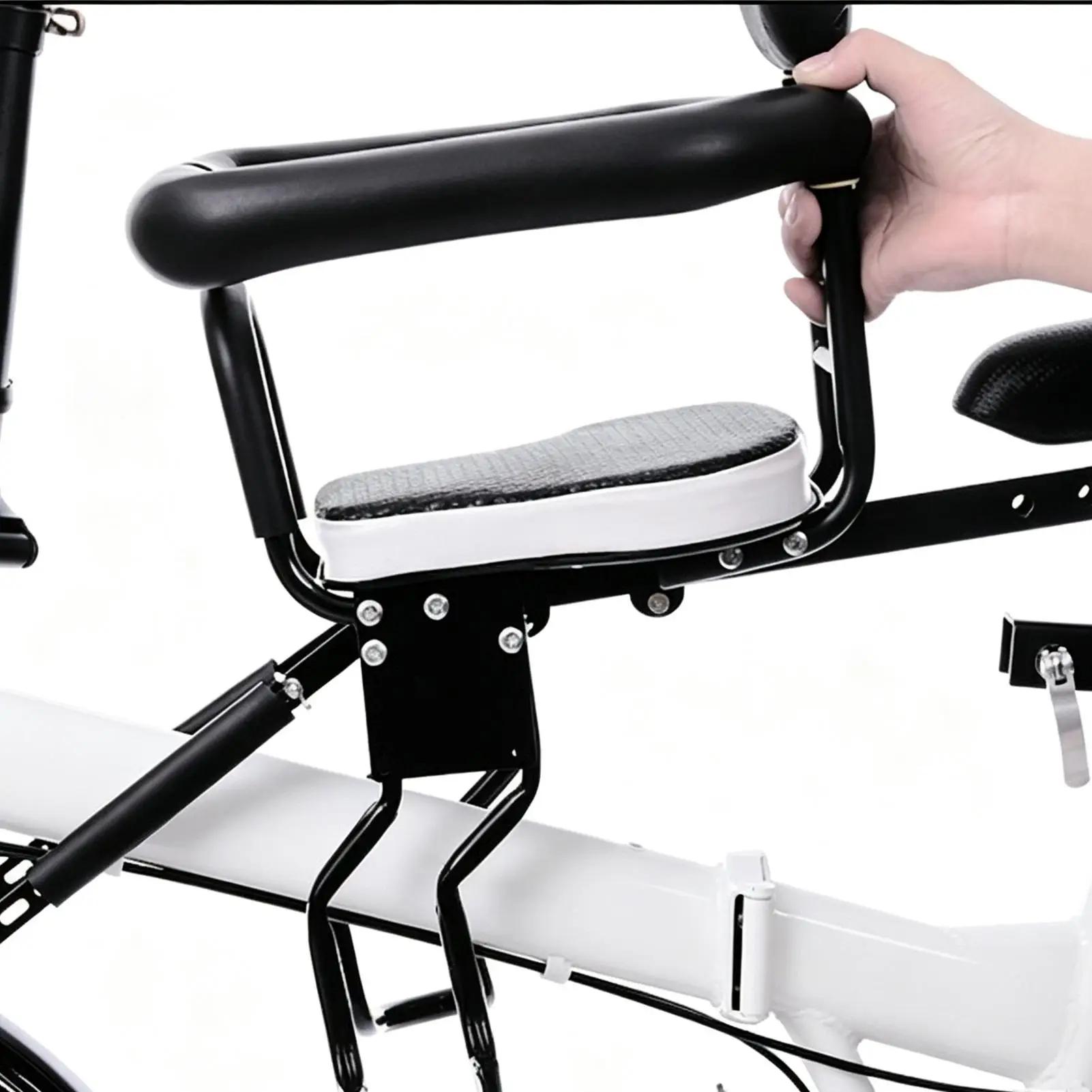 Siège de vélo pour enfants avec accroche rapide et bras de sécurité, siège ergonomique pour vélo électrique, scooter, VTT, vélo de route et vélo pliant