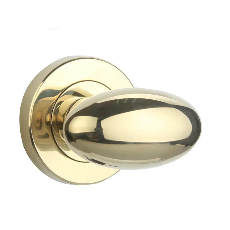 Poignée de porte naren forme d'oeuf sans corps de serrure, alliage de zinc, super belle, quincaillerie pour la maison, 4 couleurs