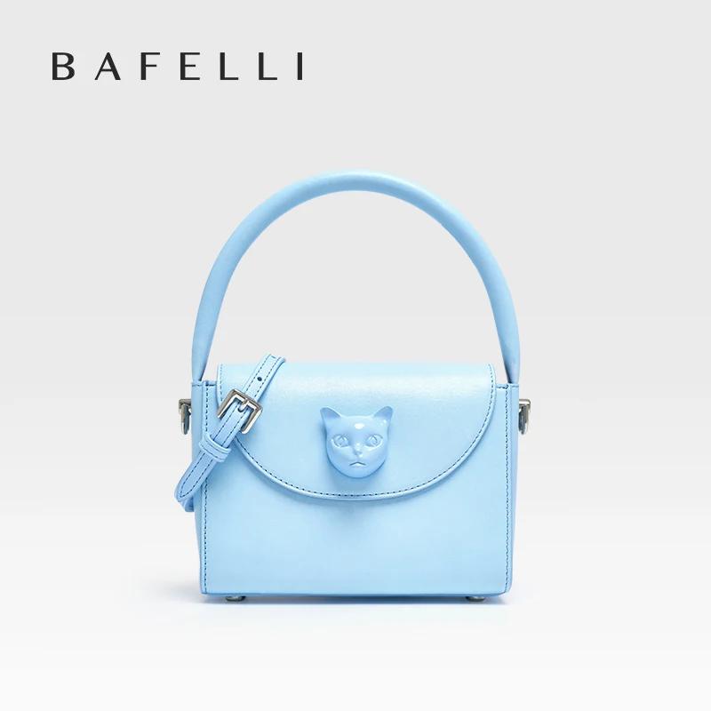 ORIGINAL BAFELLI sac femmes 2025 nouveaux petits sacs à main en cuir marque de mode de luxe bandoulière chat sac