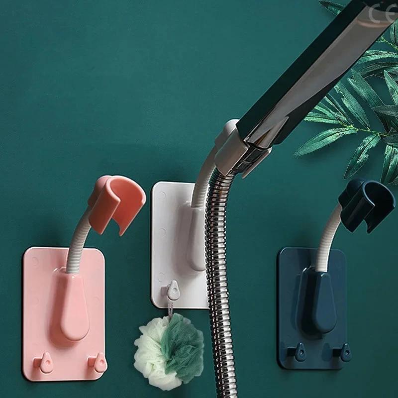 Un support de douche sans poinçonnage, siège suspendu à tête réglable, auvent Lotus de pluie pour enfants, mur fixe, cadeau domestique Portable