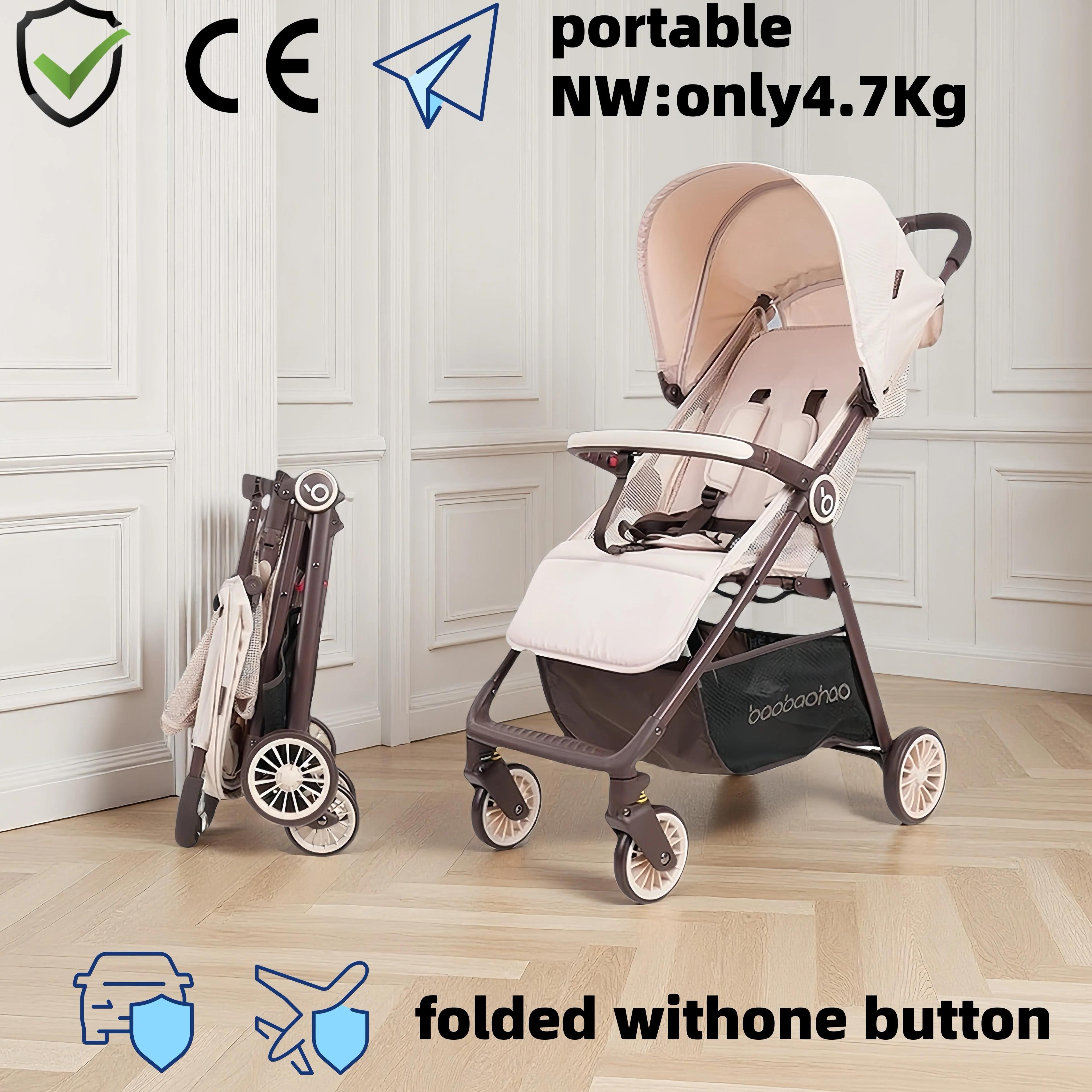 La poussette pour bébé est légère