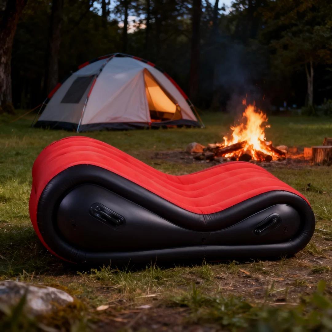 Canapé-lit gonflable portatif extérieur-pour le camping
