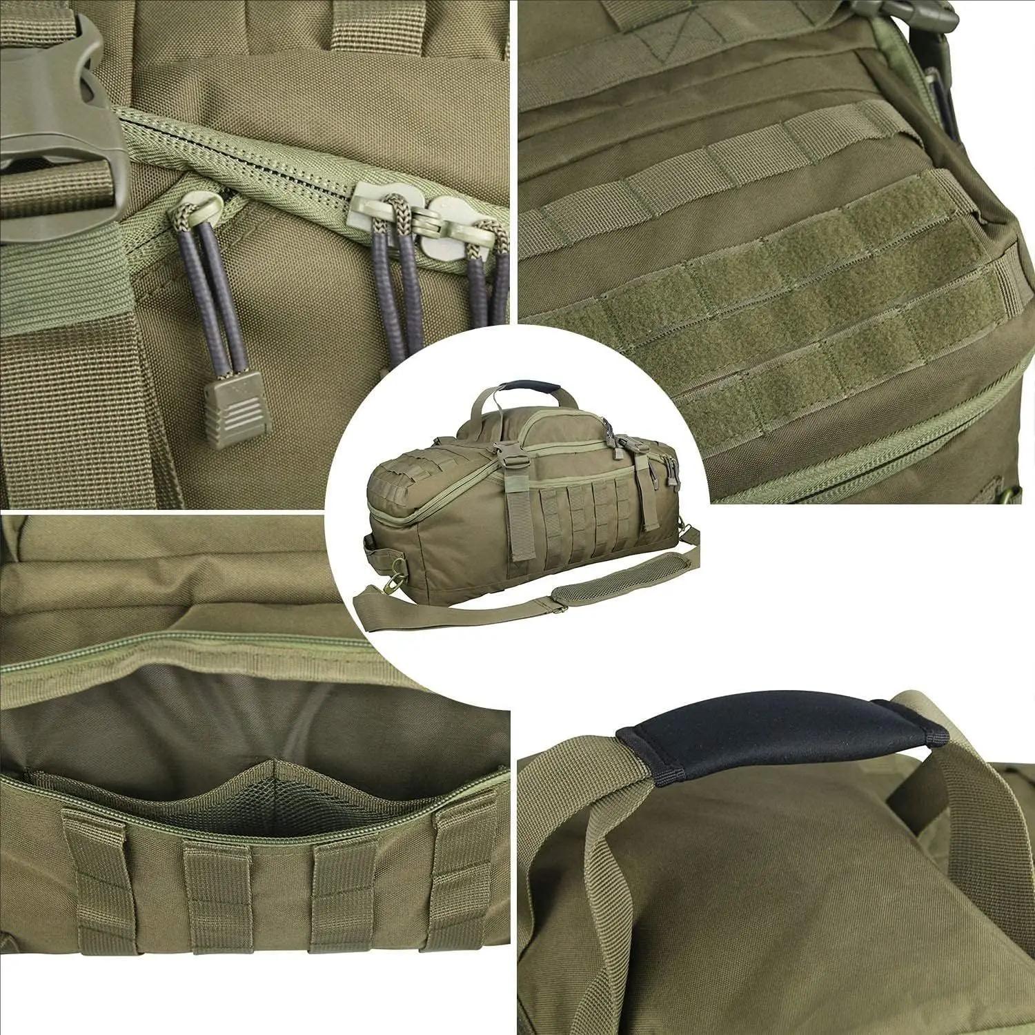 30L 45L 80L sac polochon de voyage sac à dos tactique militaire avec sangle réglable sac de week-end pour hommes femmes 