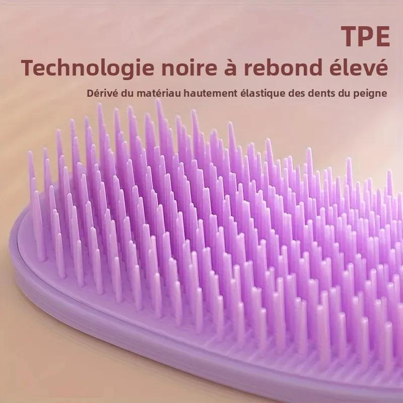 Peigne démêlant antistatique doux pour Massage du cuir chevelu