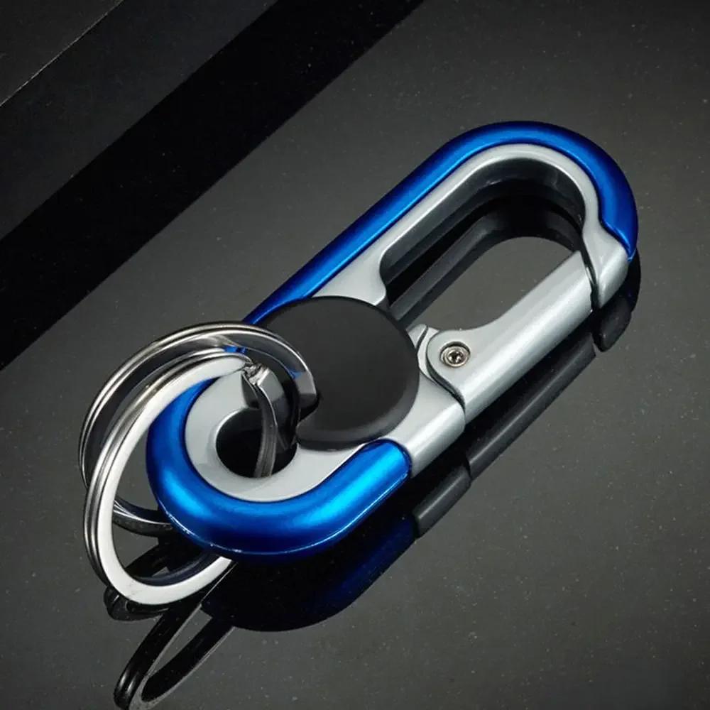Porte-clés double anneau pour homme