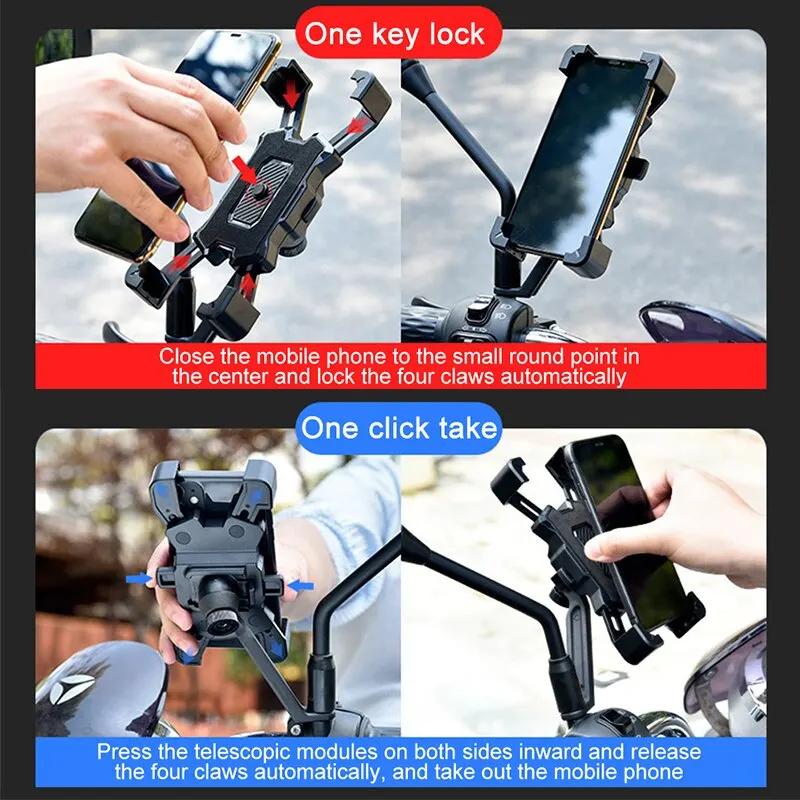 Support universel de téléphone portable pour vélo et moto